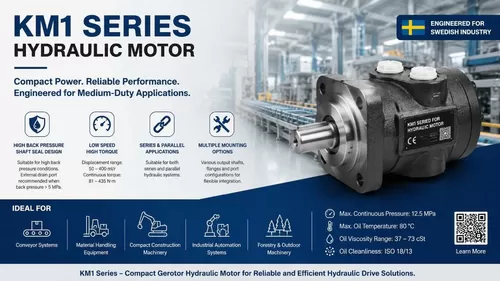 Blog công ty mới nhất về Truyền động thủy lực không ổn định trong hệ thống băng tải tự động của Thụy Điển: Sự thích ứng kỹ thuật của đầu ra mô-men xoắn cao tốc độ thấp KM1